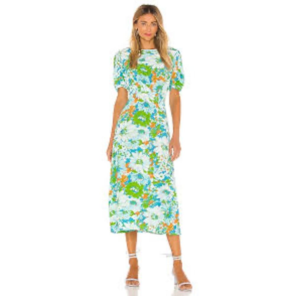 Faithfull the Brand Beline Midi Dress Size S